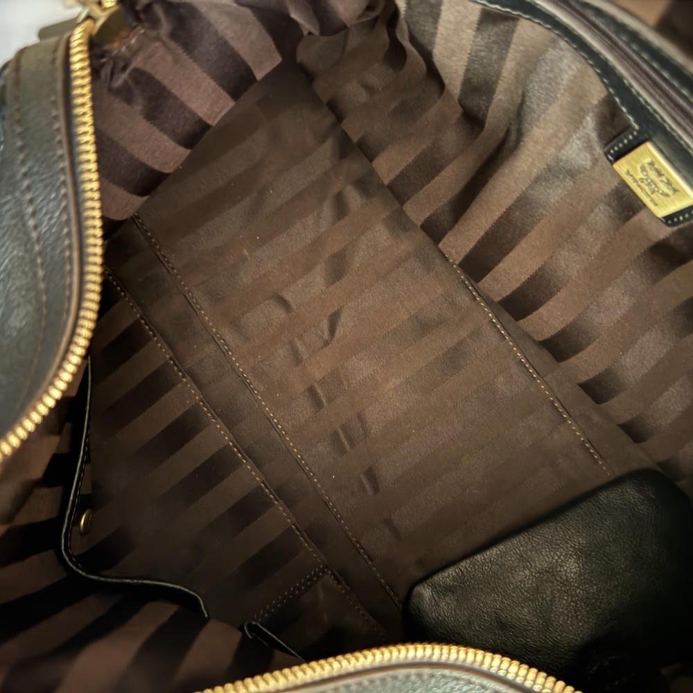 MCM Soft Leather Mini Duffel Bag With Pouch - Picture 8 of 8